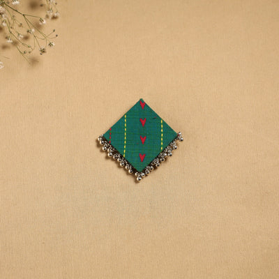 Handmade fabart ghungroo work hair clip 17 - handcrafted