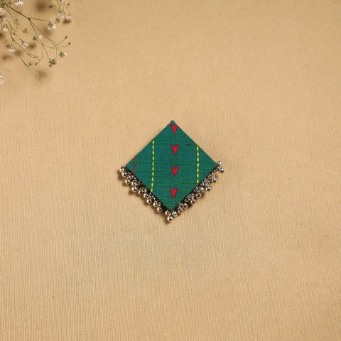 Handmade fabart ghungroo work hair clip 17 - handcrafted