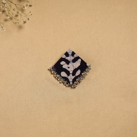 Handmade fabart ghungroo work hair clip 19 - handcrafted