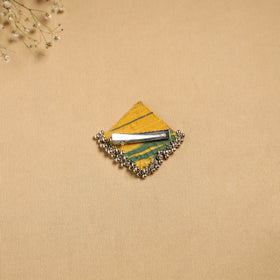 Handmade fabart ghungroo work hair clip 20 - handcrafted