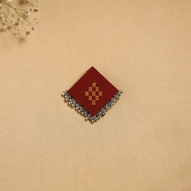 Handmade fabart ghungroo work hair clip 21 - handcrafted