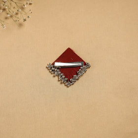 Handmade fabart ghungroo work hair clip 21 - handcrafted