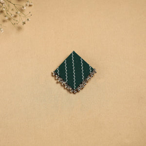 Handmade fabart ghungroo work hair clip 22 - handcrafted