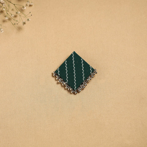 Handmade fabart ghungroo work hair clip 22 - handcrafted