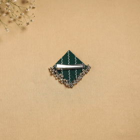 Handmade fabart ghungroo work hair clip 22 - handcrafted