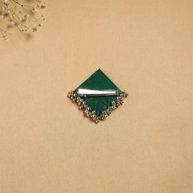 Handmade fabart ghungroo work hair clip 23 - handcrafted