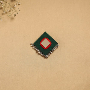 Handmade fabart ghungroo work hair clip 23 - handcrafted