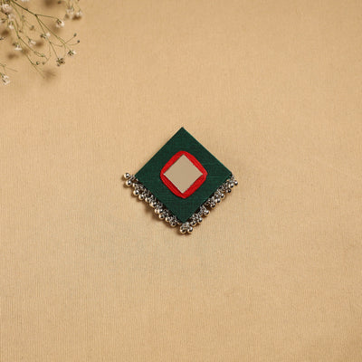 Handmade fabart ghungroo work hair clip 23 - handcrafted