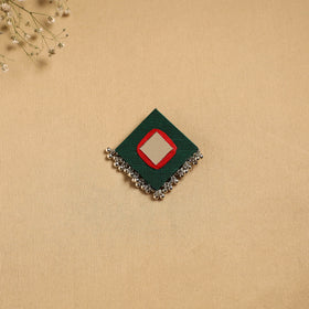 Handmade fabart ghungroo work hair clip 23 - handcrafted