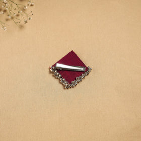 Handmade fabart ghungroo work hair clip 24 - handcrafted