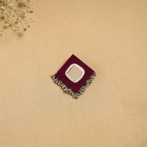 Handmade fabart ghungroo work hair clip 24 - handcrafted