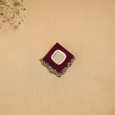 Handmade fabart ghungroo work hair clip 24 - handcrafted