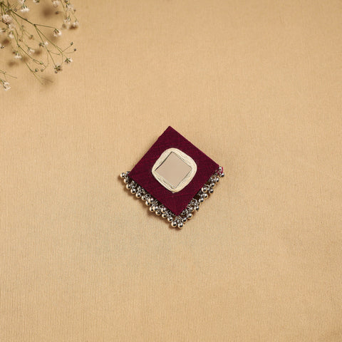 Handmade fabart ghungroo work hair clip 24 - handcrafted