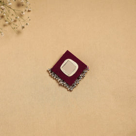 Handmade fabart ghungroo work hair clip 24 - handcrafted