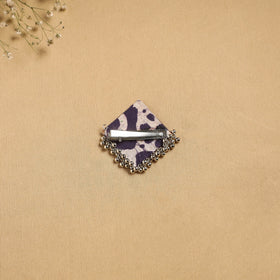 Handmade fabart ghungroo work hair clip 25 - handcrafted