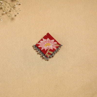 Handmade fabart ghungroo work hair clip 26 - handcrafted