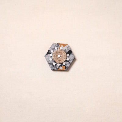 Handmade fabart jute magnet 03 - handcrafted