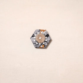 Handmade fabart jute magnet 03 - handcrafted