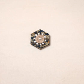 Handmade fabart jute magnet 04 - handcrafted