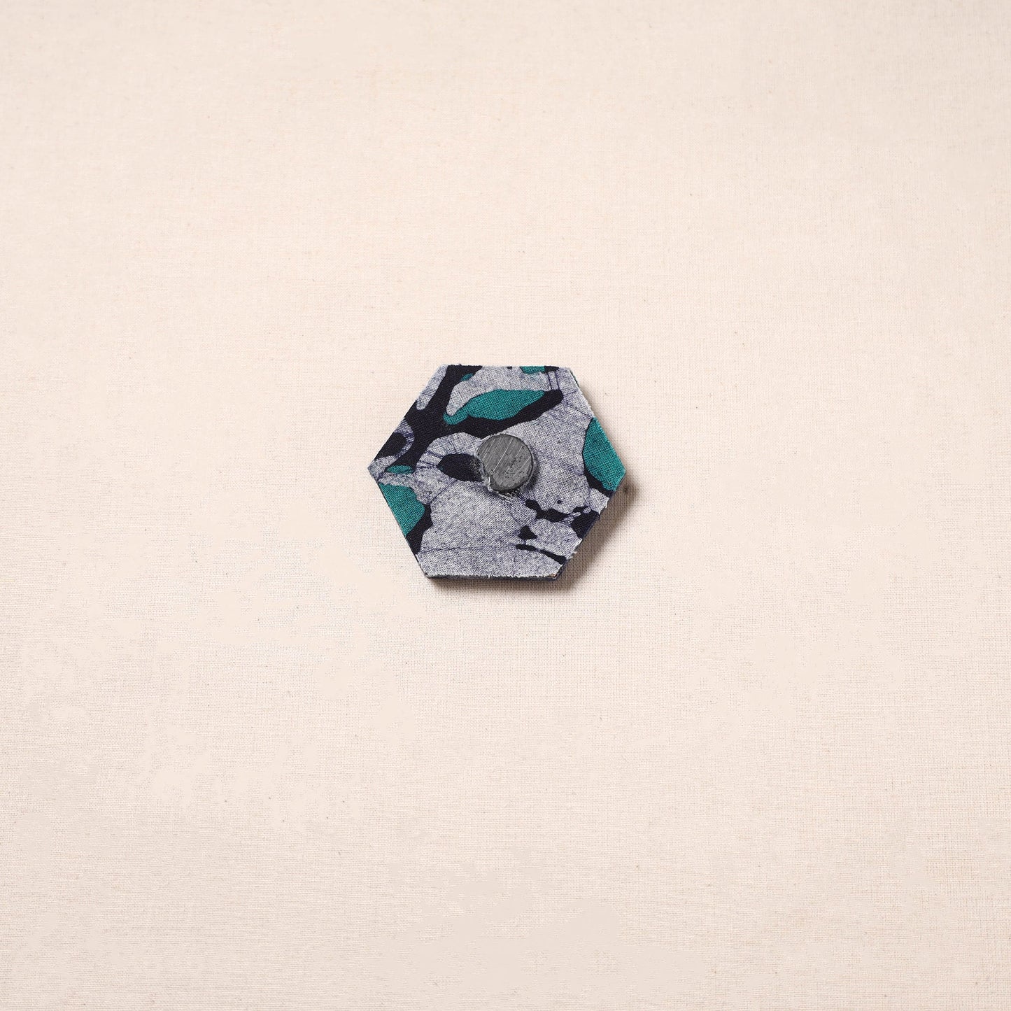 Handmade fabart jute magnet 05 - handcrafted