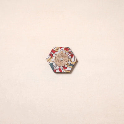 Handmade fabart jute magnet 07 - handcrafted