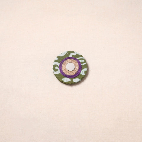 Handmade fabart jute magnet 08 - handcrafted