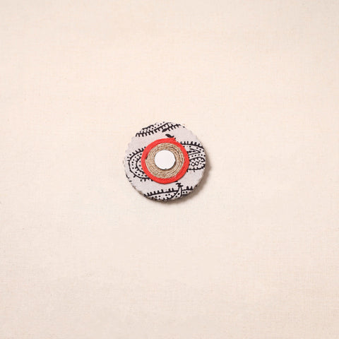 Handmade fabart jute magnet 09 - handcrafted