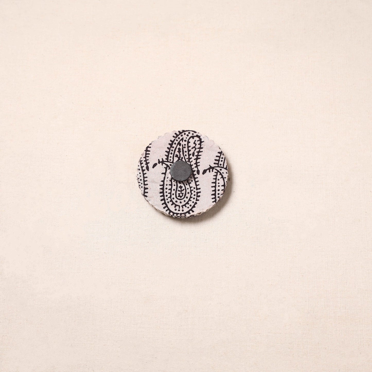 Handmade fabart jute magnet 09 - handcrafted