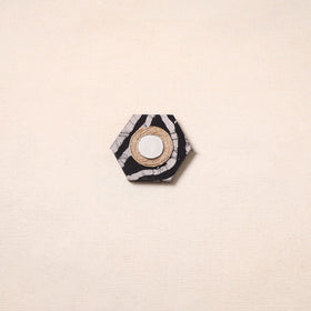 Handmade fabart jute magnet 11 - handcrafted