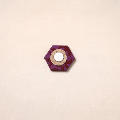 Handmade fabart jute magnet 13 - handcrafted