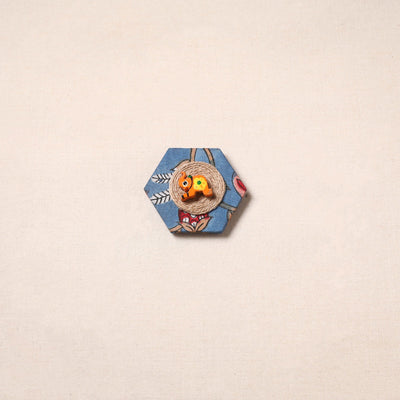 Handmade fabart jute magnet 14 - handcrafted