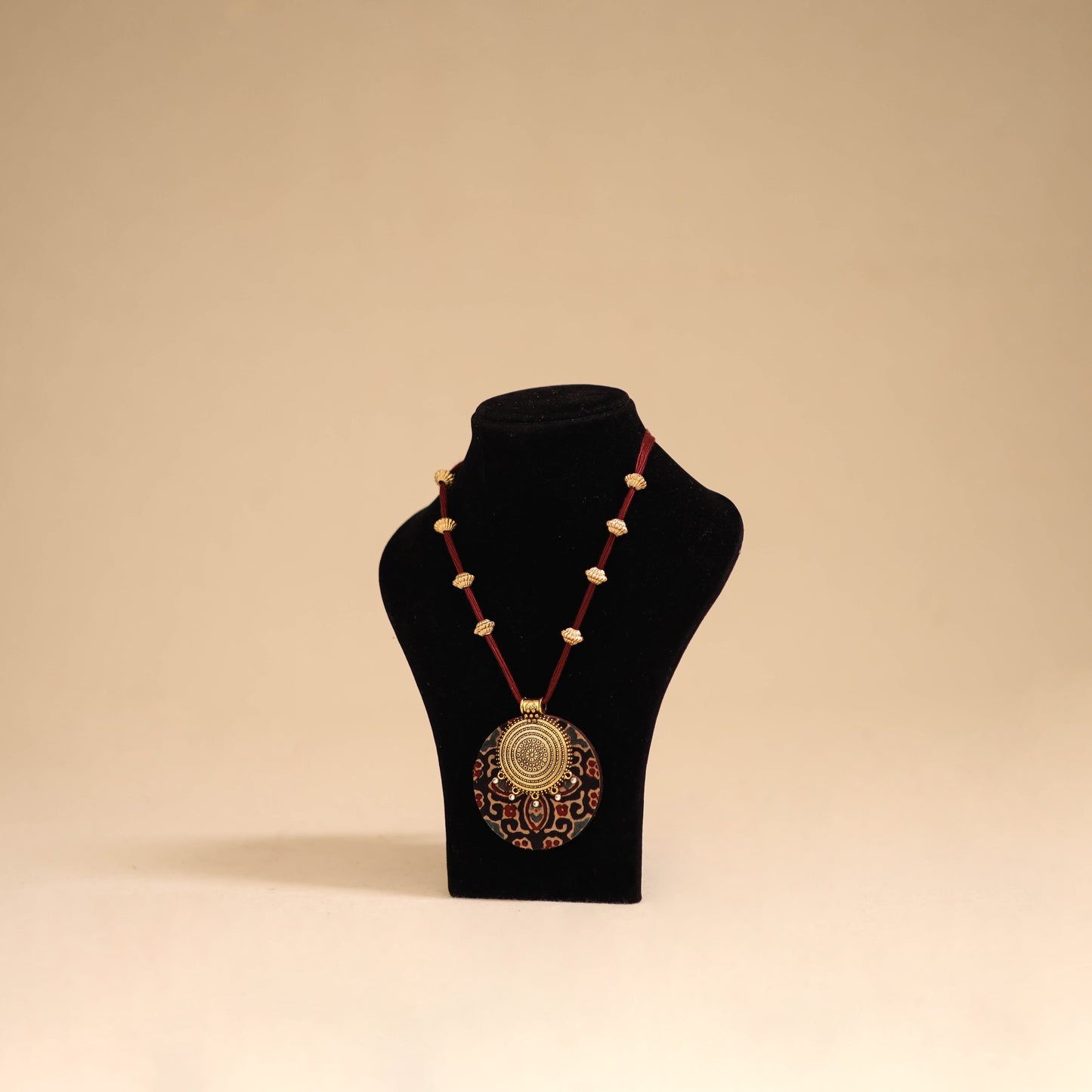 Handmade fabart pendant necklace 34 - handcrafted