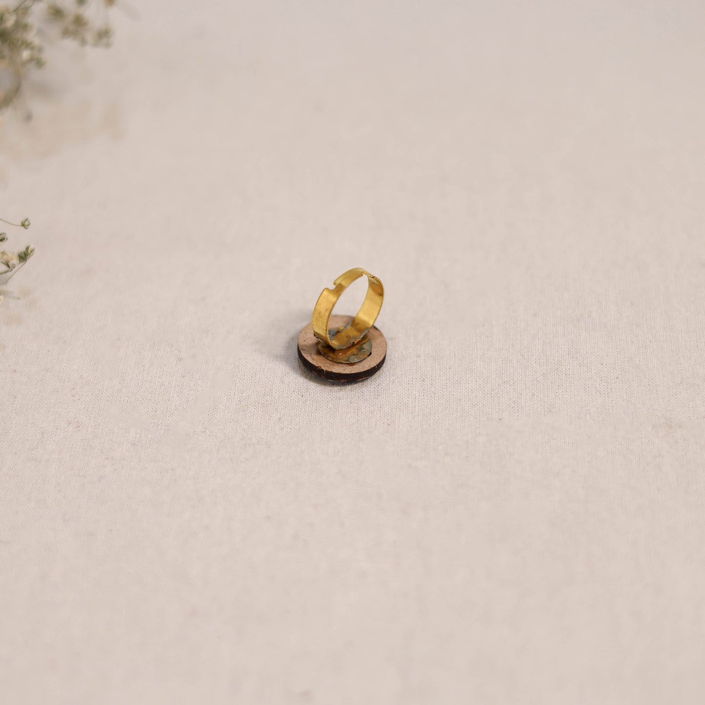 Handmade fabart ring 98 - handcrafted