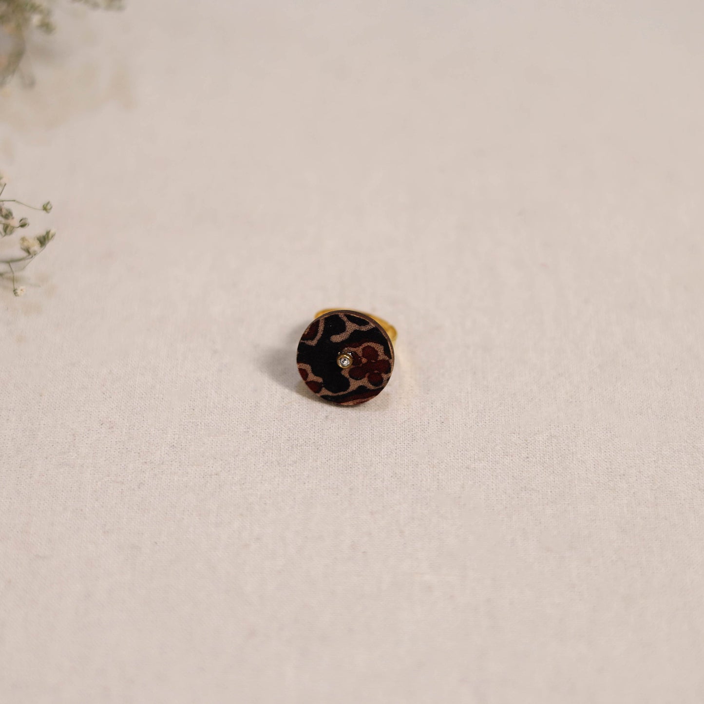 Handmade fabart ring 99 - handcrafted