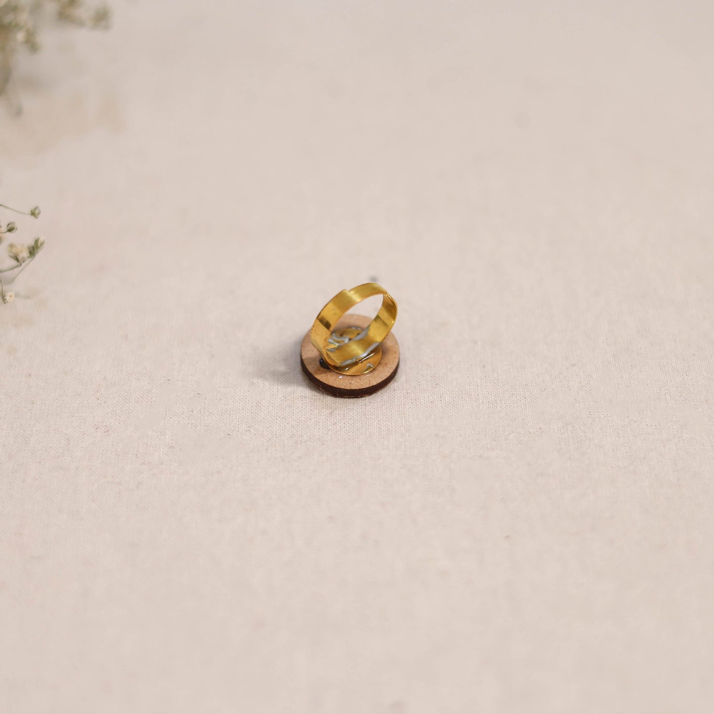 Handmade fabart ring 99 - handcrafted