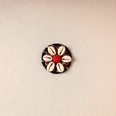  Handmade Fabart Wooden Shell Work Magnet  