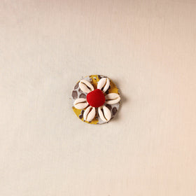  Handmade Fabart Wooden Shell Work Magnet  