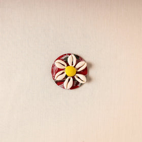  Handmade Fabart Wooden Shell Work Magnet  