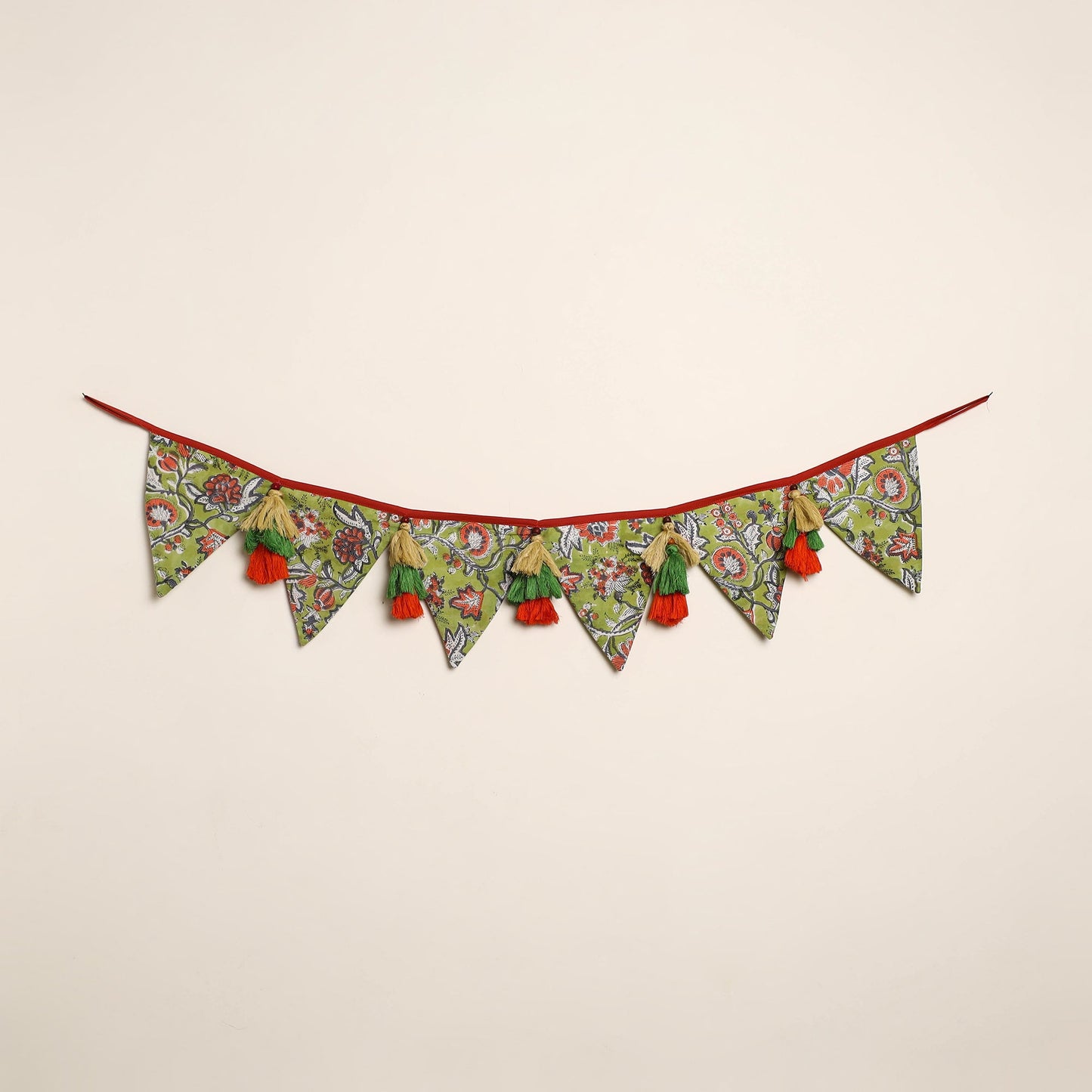  Handmade Fabric Beads & Tassels Toran