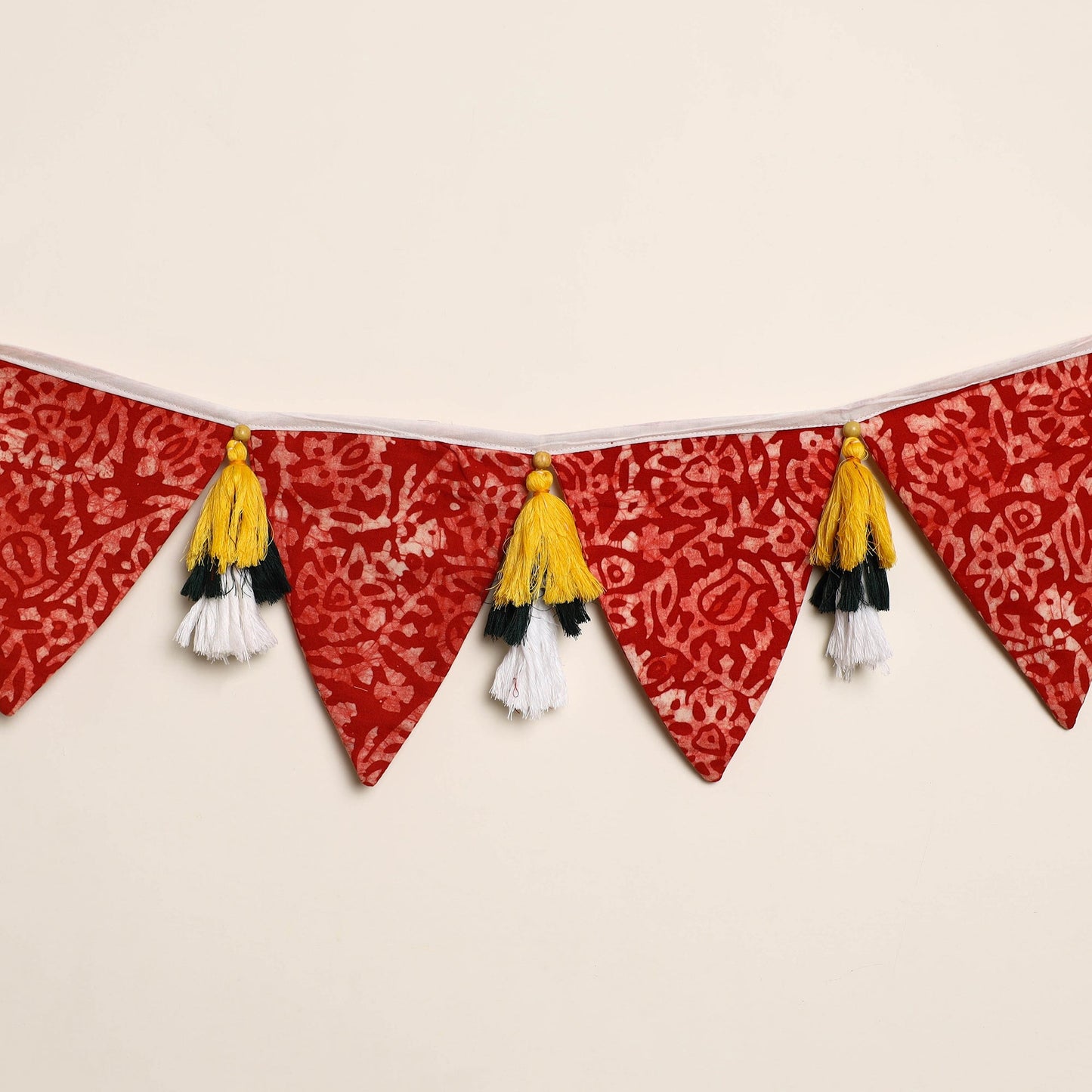  Handmade Fabric Beads & Tassels Toran