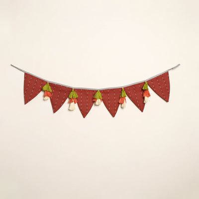  Handmade Fabric Beads & Tassels Toran