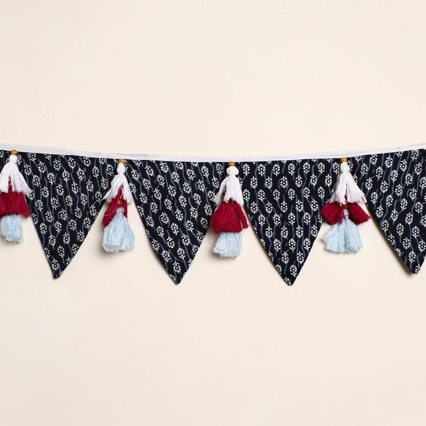  Handmade Fabric Beads & Tassels Toran