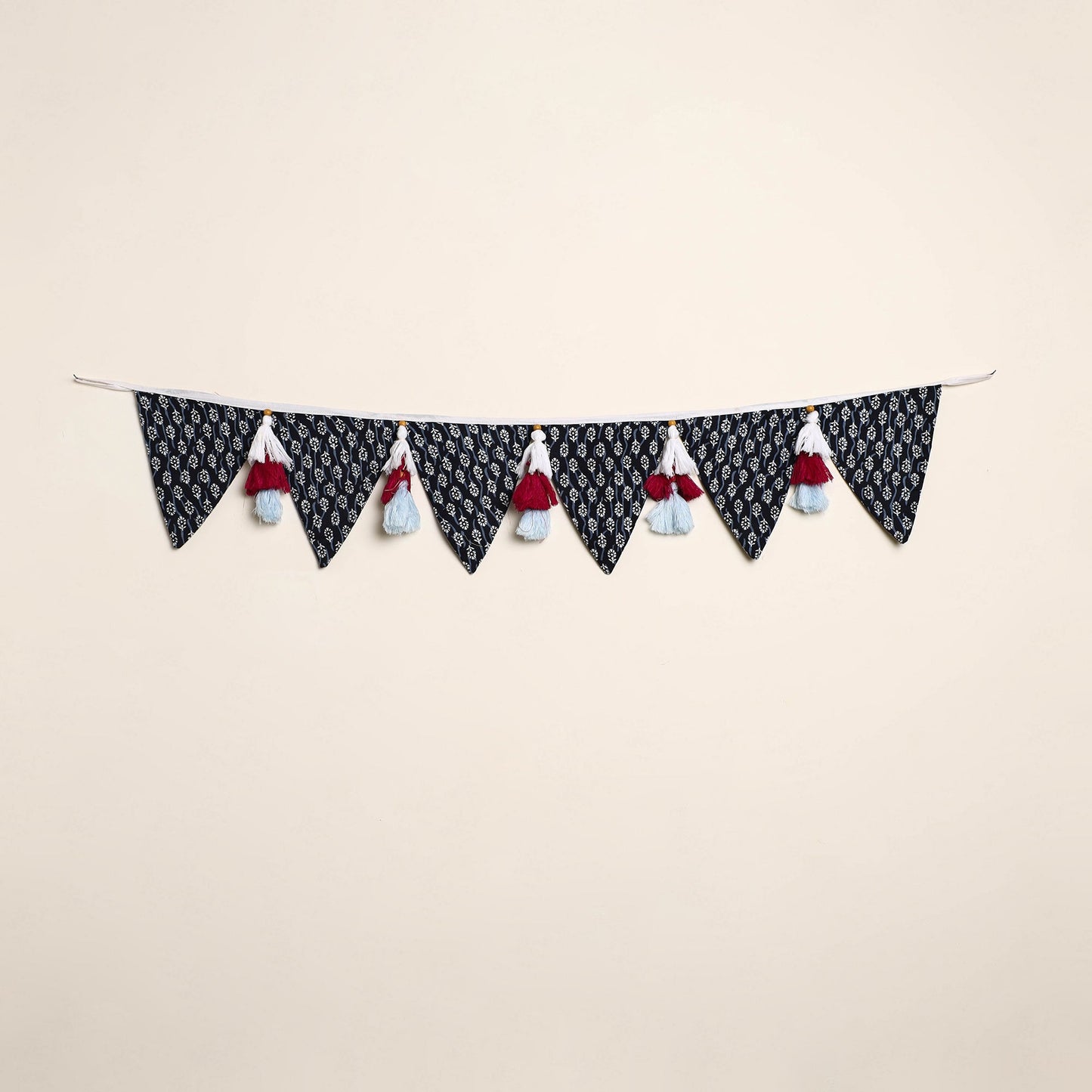  Handmade Fabric Beads & Tassels Toran