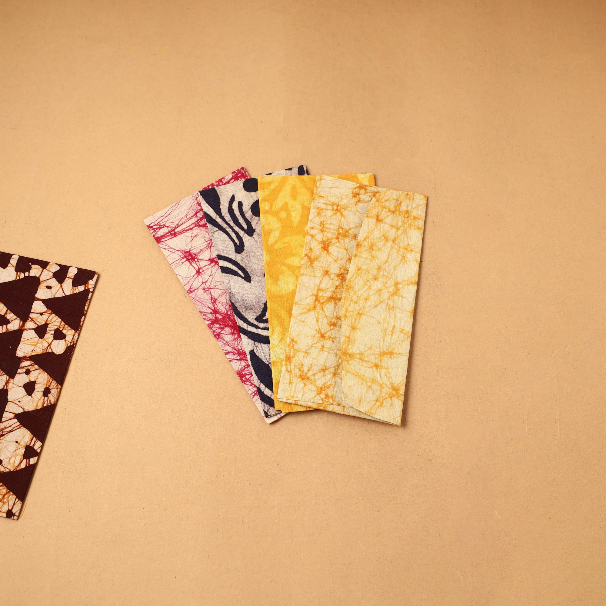 Handmade fabric envelope (assorted set of 5) 01