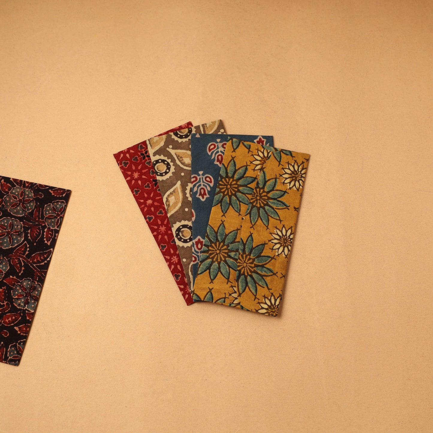 Handmade fabric envelope (assorted set of 5) 02