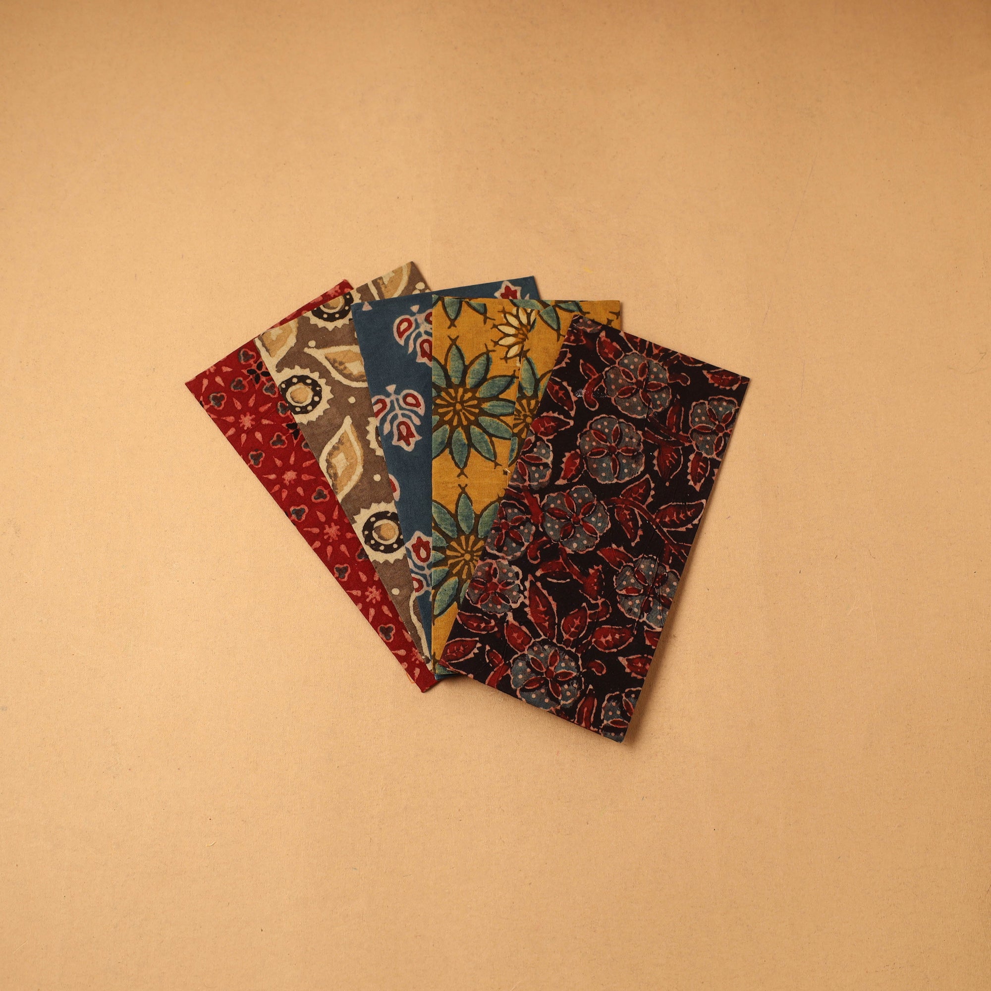 Handmade fabric envelope (assorted set of 5) 02