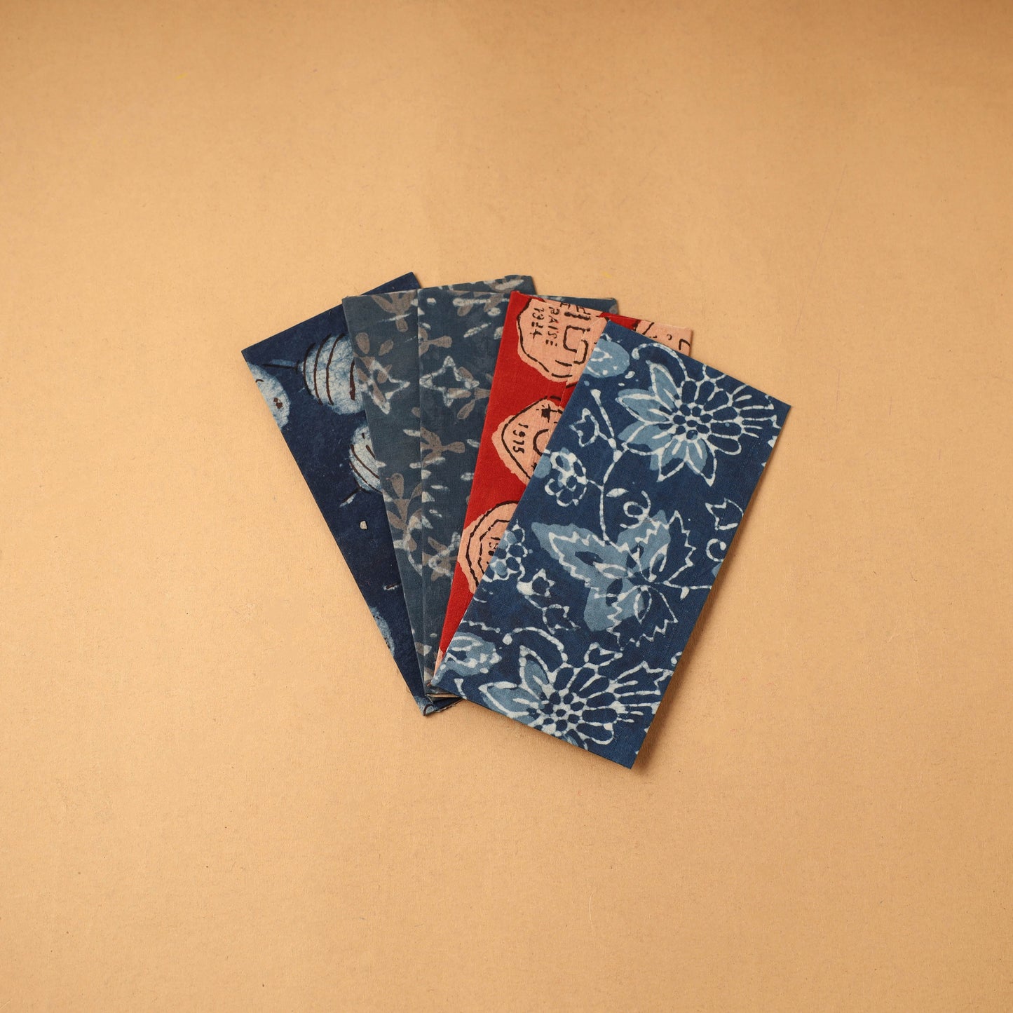 Handmade fabric envelope (assorted set of 5) 05