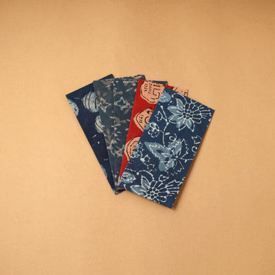 Handmade fabric envelope (assorted set of 5) 05