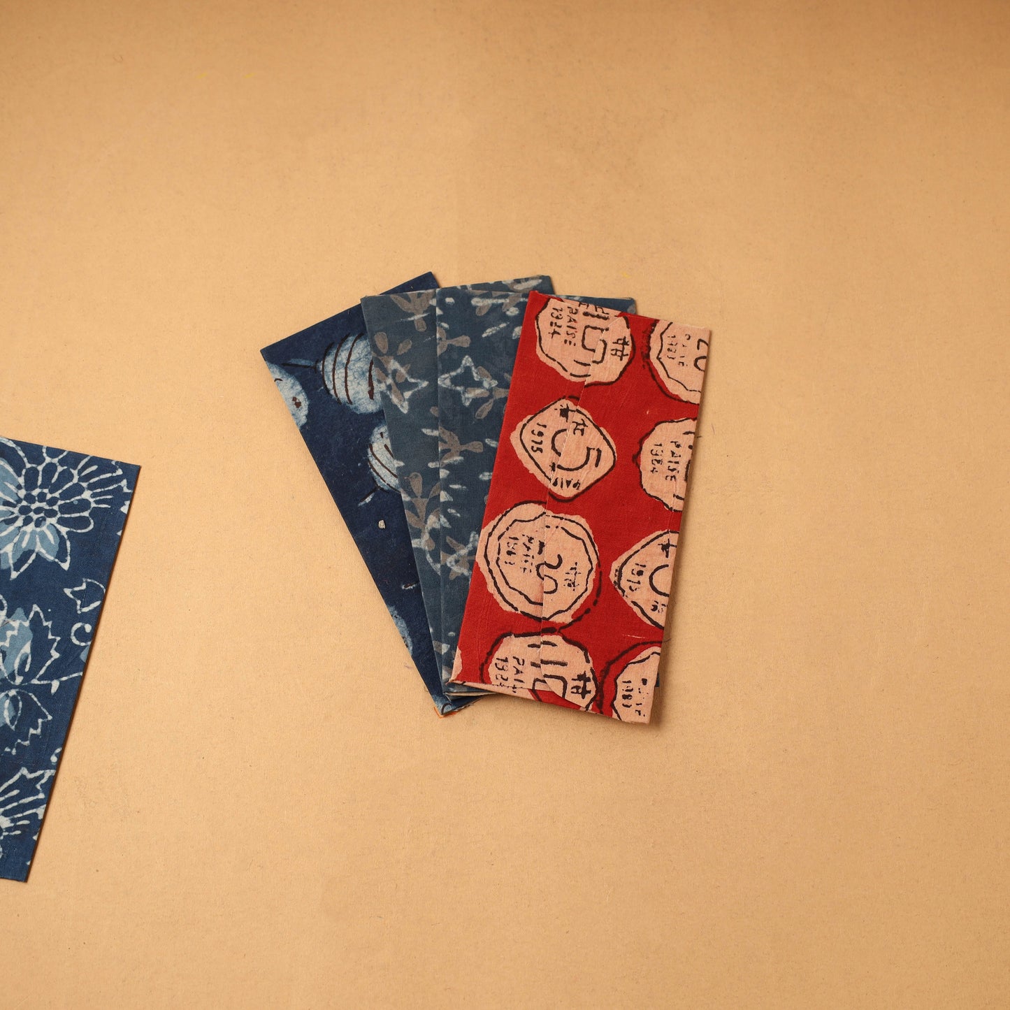 Handmade fabric envelope (assorted set of 5) 05