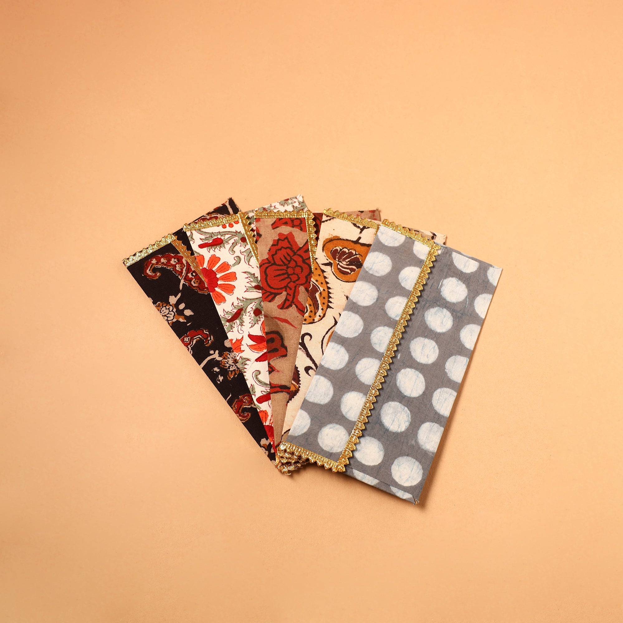  Handmade Fabric Envelope (Assorted Set of 5)